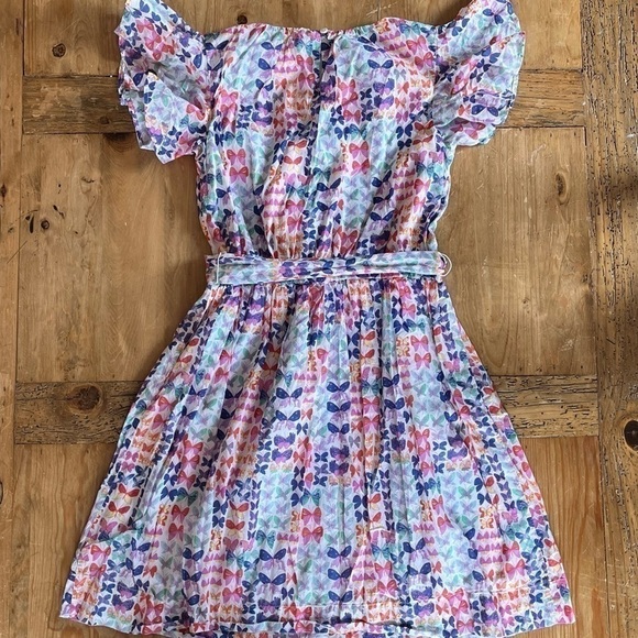 Girls J. Crew CrewCuts Colorful Butterfly Flutter Twirl Dress 12 - Picture 2 of 12
